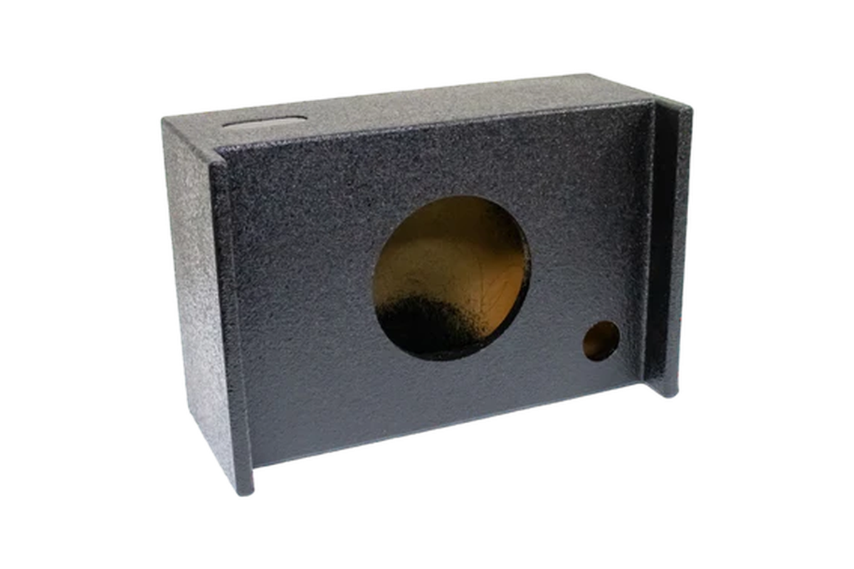 Bass-Maxx P108SUDL sealed single 8 inch down-fire shallow long enclosure