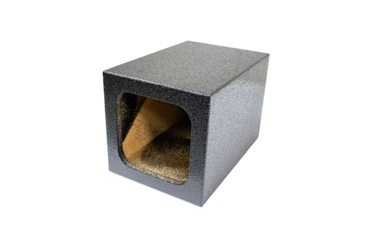 P110S sealed single 10 inch subwoofer enclosure alternate front angle