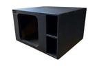 Bass-Maxx P115PXLKX ported single 15-inch L7X subwoofer enclosure alternate front angle
